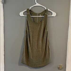 FP Movement Exhale Racerback Tank In Sage Beige Size S